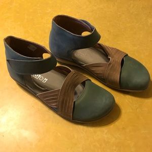 Naot ankle strap flat